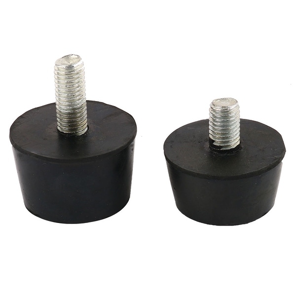 2pcs Rubber Round Shaped Base Table Chair Leg Pads Floor